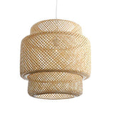 LUSSIOL Luminaire, suspension Halong diam. 52, bambou naturel, 60W