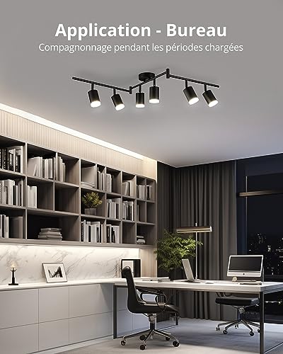 NETTLIFE Plafonnier LED 6 spots GU10 - Spot de Plafond Lampe de Plafond Moderne Intérieur Blanc NETTLIFE Plafonnier LED 6 spots GU10 - Spot de Plafond Lampe de Plafond Moderne Intérieur Blanc