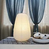 J.SUNUN Lampe de table, lampe de chevet de chambre à coucher de style japonais, petite lampe de table, lampe d’alimentation chaude, lampe créative, lampe de papier de riz, lumière ambiante douce
