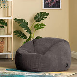 Icon Pouf Classique en Velours Côtelé Kingston, Pouf Poire Salon pour Adultes, Fauteuil Pouf