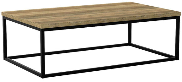 [en.casa] Table Basse Moderne Plateau MDF Pieds de Table en Épingle à Cheveux Bois 110cm x 65cm x 35cm