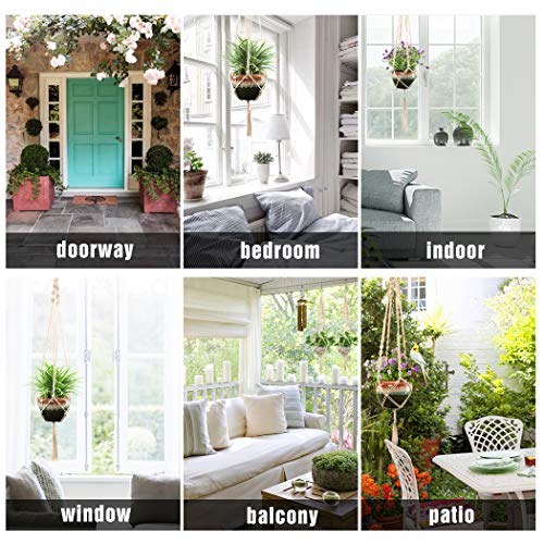 Suspension Plante, Macramé Pot Suspendu, Suspension Plantes Support, 4