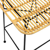 Paris Prix Atmosphera Créateur d'intérieur - Lot de 2 Chaises de Bar Design Kubu 100cm Naturel
