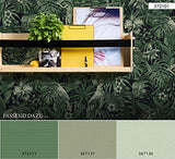 A.S. Création 372101 37210 Greenery Papier peint intissé Motif palmiers Vert/noir 10,05 m x 0,53 m, 372101