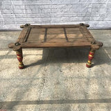 A.S Industries Table basse vintage indienne en bois massif 125 cm pour décoration d'intérieur