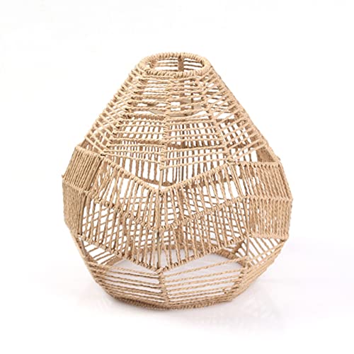 pologmase Abat Jour en Macramé - Corde en Papier Rotin Boho Tissé À La Main Couverture De Suspension Suspendue Boho Abat Jour en Osier pour Îlot De Cuisine, Chambre, Restaurant, Salle À Manger pologmase Abat Jour en Macramé - Corde en Papier Rotin Boho Tissé À La Main Couverture De Suspension Suspendue Boho Abat Jour en Osier pour Îlot De Cuisine, Chambre, Restaurant, Salle À Manger