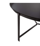 Table basse Teeco - 38,5 x 75 cm - Fer - Noir