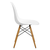 Ensemble de 4 chaises avec Assise en résine, Couleur Blanche, 82 x 46 x 53.5 cm