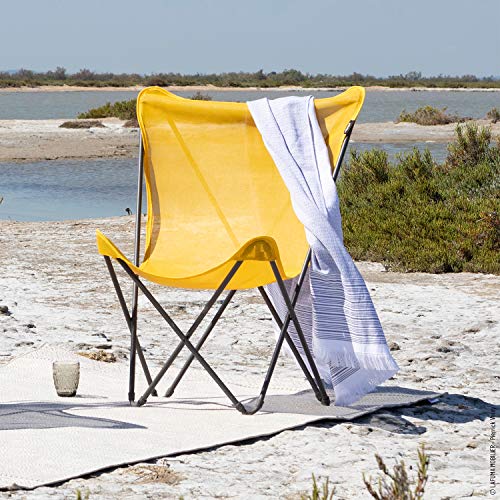 Fodera Di Ricambio Per Sedia Pieghevole Lafuma Maxi Pop-Up - Batyline Beige, 58x62x83 Cm, Resistente UV