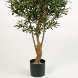 artplants Olivier Artificiel en Pot Alexandros, 4170 Feuilles, 125 Fruits, 180cm - Faux Arbre/Olivier en Pot