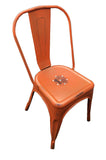 F&T Chaises en métal de Style Industriel-Chic Package DE 4 Pieces Tolix Design Couleurs Mixtes