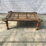 A.S Industries Table basse vintage indienne en bois massif 125 cm pour décoration d'intérieur