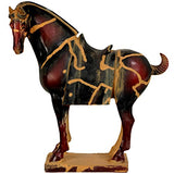 ORIENTAL FURNITURE 33 cm Chinois Tang Tomb Cheval Statue