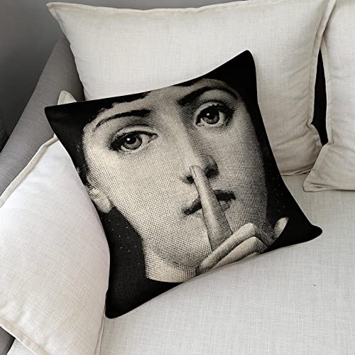 Piero Fornasetti Cushion Cover Fornasetti Cushions Lina Cavalieri