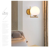 JDFM5 Applique ronde à LED, doré Créatif Rétro Applique Murale Vintage Chambre à Coucher