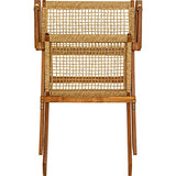 Kare Fauteuil Pliant Rio de Janeiro Chaise, Acacia Plastique, Beige, 72,5x64x78cm