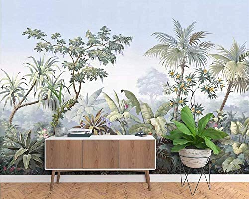 A-Gavvzq Papier Peint Panoramique jungle Soie, 350 x 250 cm