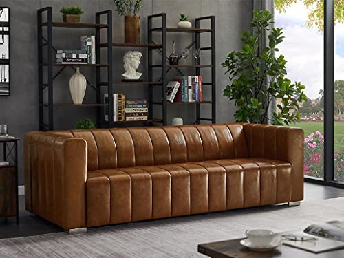 Canapé Vintage 3 Places Saporiti En Cuir Noir - Design Italien - Années 70