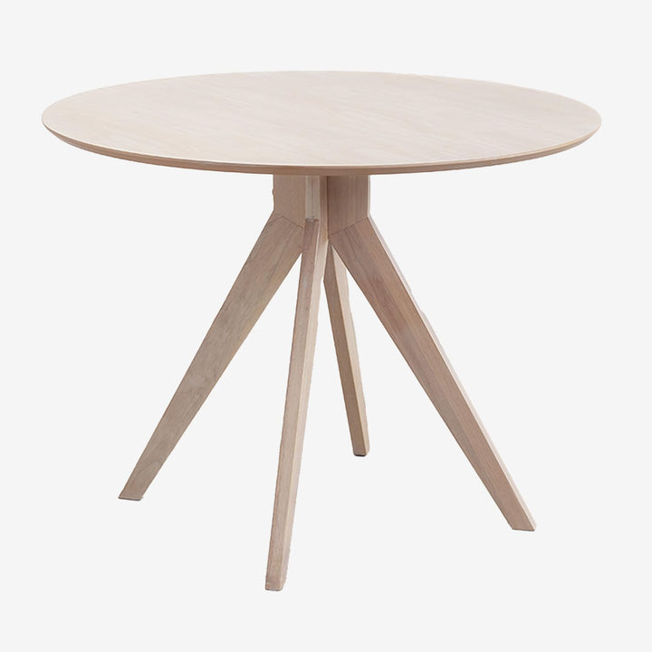 SKLUM Table à Manger Ronde en Bois (Ø100 cm) Sekiz Marron Cendré SKLUM Table à Manger Ronde en Bois (Ø100 cm) Sekiz Marron Cendré