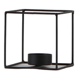 F Fityle Chandelier Géométrique en Métal Style Nordique 3D Porte-Bougie de Mariage Décoration de Maison - Noir - Taille 3_20x12x12cm