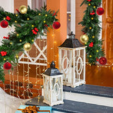 wucgea 2.7m Guirlande Sapin Noël – Extérieures Guirlande Sapin Artificiel avec lumières et Pommes de pin Boules de Noel pour décorer Manteau de cheminée Porte fenêtre escaliers Garde-Corps