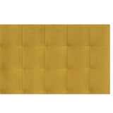 Miliboo Tête de lit capitonnée en Tissu Velours Jaune Moutarde L160 cm HALCIONA