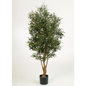 artplants Olivier Artificiel en Pot Alexandros, 4170 Feuilles, 125 Fruits, 180cm - Faux Arbre/Olivier en Pot