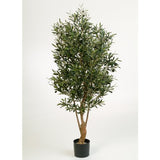 artplants Olivier Artificiel en Pot Alexandros, 4170 Feuilles, 125 Fruits, 180cm - Faux Arbre/Olivier en Pot