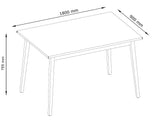 Marque Amazon - Movian - Table Moselle, 180 cm, Chêne Sonoma Couleur