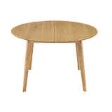 Miliboo Table à Manger Design Ronde Extensible chêne L120-150 cm Leena