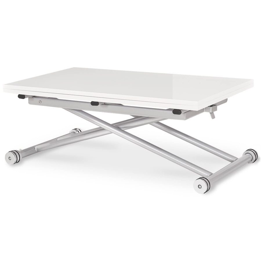 INTENSE DECO Table Basse relevable Blanc laqué INTENSE DECO Table Basse relevable Blanc laqué
