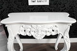 DuNord Design rétro Console Style Baroque Blanc Venezia