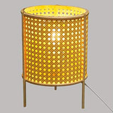 Atmosphera - Lampe à Poser Cannage en Bambou et Rattan H 28 cm