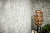 Livingwalls papier peint intissé New Walls Cosy & Relax papier peint effet jungle papier peint palmier 10,05 m x 0,53 m crème beige vert 373964 37396-4
