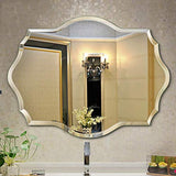 Miroir sans Cadre en Forme Salon Mural Miroir 3 Taille 8 Mm Biseautés Bord Z1220 (Size : 60 * 80cm)