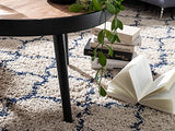 KADIMA DESIGN Table basse autour de 76x76x40 cm Softs brun noir moderne