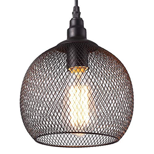 Mengjay Pendentif Industriel Rétro En Métal E27 Ampoule En Forme de Noir Fini Suspension Luminaire Suspendu Pour Cuisine Island Salle À Manger Ferme Pas D Mengjay Pendentif Industriel Rétro En Métal E27 Ampoule En Forme de Noir Fini Suspension Luminaire Suspendu Pour Cuisine Island Salle À Manger Ferme Pas D'Ampoule(Ø22 cm)