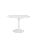 Tenzo 3211-910 Taco Designer Table Salle à Manger Ovale, Blanc, MDF, H 74 x 160 x 110 cm (HxLxP)
