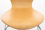 CLP Chaise Empilable Calisto en Bois - Assise Ergonomique - Chaise de Salle d'Attente en Bois Chaise, Hauteur Assise 45 cm -Couleurs au Choix: Nature