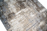 Designer Tapis Zone Tapis Contemporain Optique Mur de Pierre Tapis de Style Baroque dans Brown Beige Gris Heather Cream Größe 160x230 cm