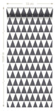 papier peint triangles géométriques graphiques noir et blanc mat - 148672 - d'ESTAhome.nl