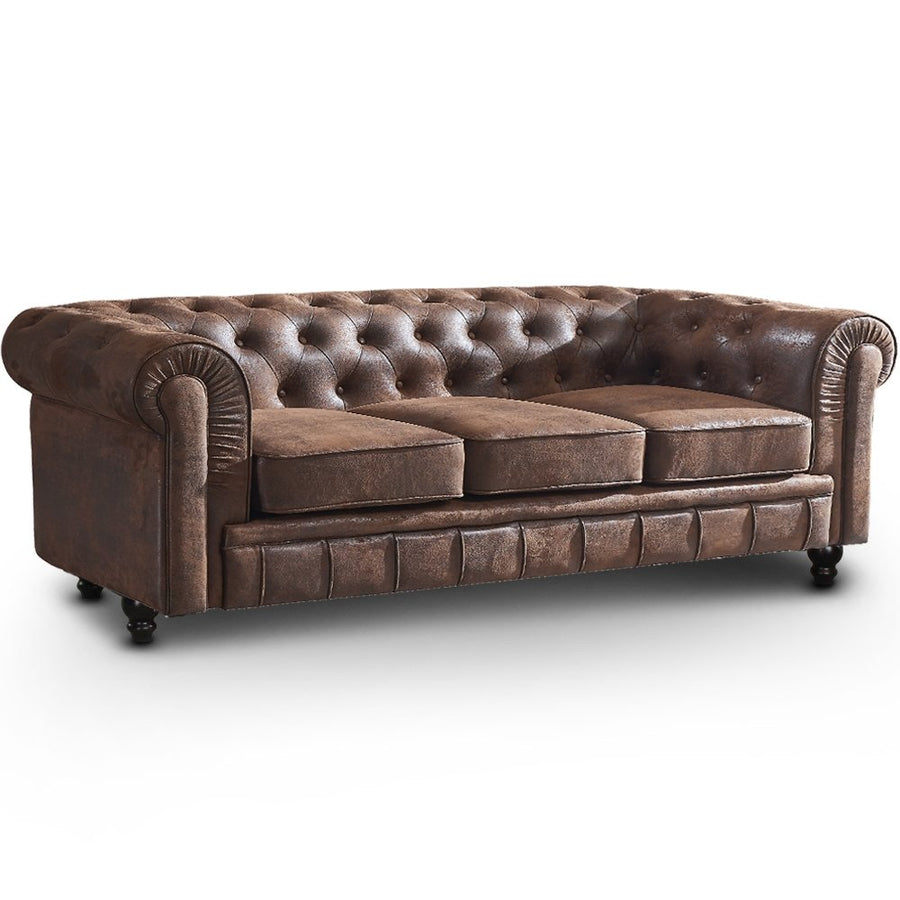 INTENSEDECO Canapé Chesterfield 3 Places Vintage