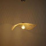 LOVIVER Lampes suspendues Luminaires Lampe à tête unique Lustre décoratif en en osier Plafonnier Bar Salle à manger Chambre Salle
