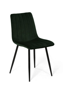 La Chaise espagnole Denia Chaise, Tissus, Vert Bouteille, 44 cm (Largeur) x 55 cm (Profondeur) x 88,5 cm (Hauteur)