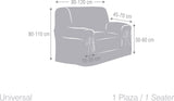 Eysa F61670 Housse de fauteuil Coton Ecru 120 x 110 x 70 cm