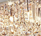 Saint Mossi Moderne Design K9 Cristal Gouttelette Lustre Éclairage LED Plafonnier Plafond Luminaire Suspension Luminaire pour Salle à Manger Salle De Bains Chambre Salon 9 * G9 40 x 40 x 18 c