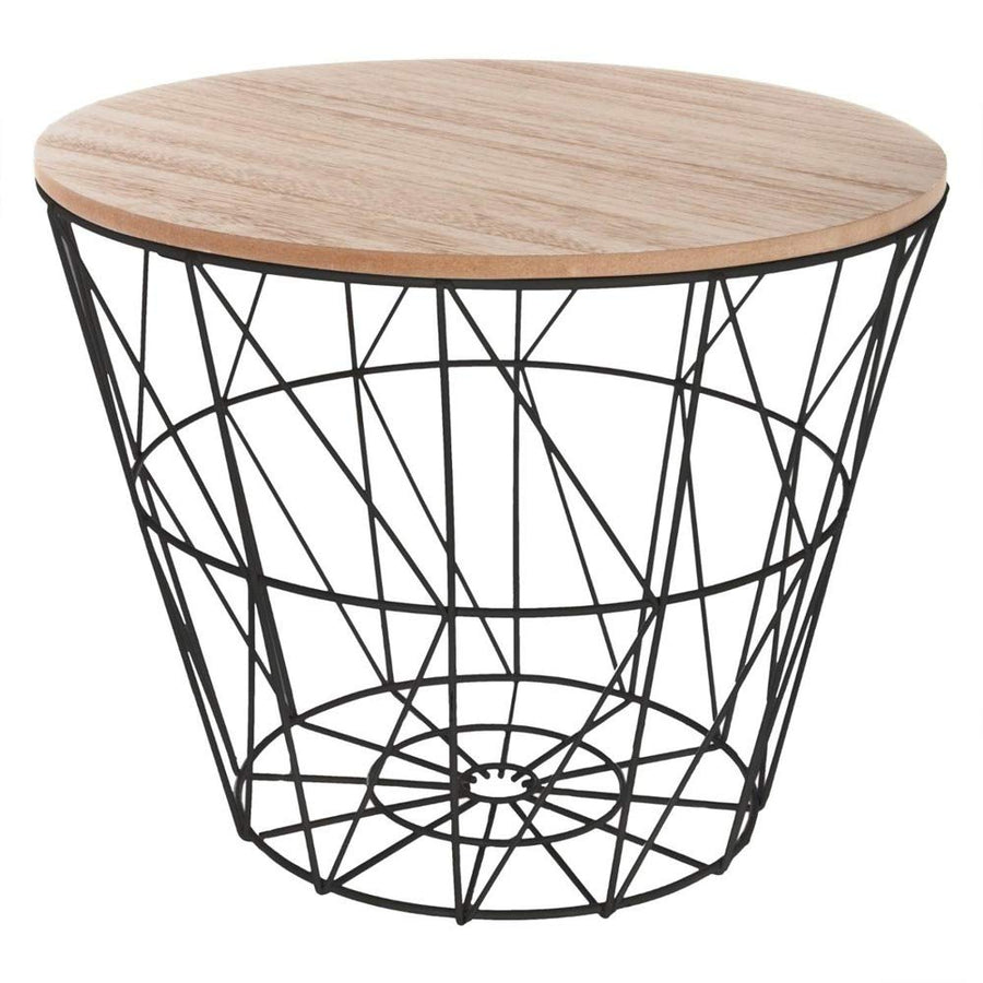 Table d Table d'appoint Kumi Noire D38 cm - Atmosphera créateur d'intérieur