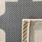 SAFAVIEH Courtyard Collection CY6913 Tapis imperméable et Facile à Nettoyer pour intérieur/extérieur Anthracite/Beige 1,5 m x 2,8 m