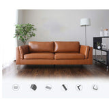 KEMANDUO Canapé Moderne - Canapé en Cuir De Haute Qualité - Respirant/Doux / Confortable - Chambre/Salon / Bureau,Brown