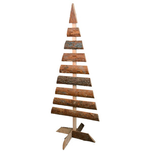 RM E-Commerce Arbre de Noël en Bois Naturel 1 m